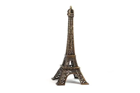 Eiffel Tower isolated on white 스톡 사진