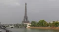 Eiffel Tower Landmark Paris Bir-Hakeim Bridge Parisian Public Transportation HD Footage