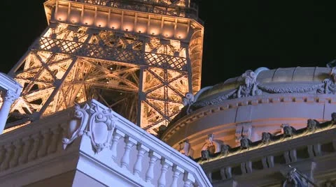 Eiffel Tower Las Vegas Video stock 11241985
