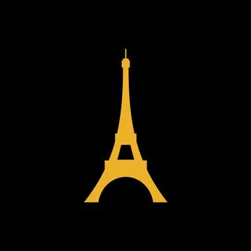 Eiffel tower logo vector illustration symbol Illustrazione stock