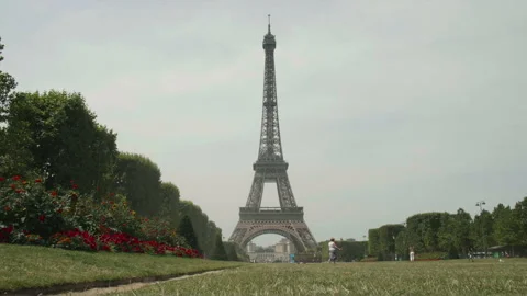 Eiffel Tower Long Wide 020 스톡 동영상 148754190
