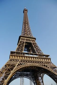 Eiffel tower low angle Stock Photos