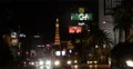 Eiffel Tower MGM Hotel Casino Night Evening Lights Las Vegas Strip Neon Signs US 4k or 4k+ Resolution