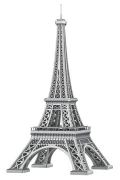 The Eiffel Tower, miniature. 3D rendering Illustrazione stock