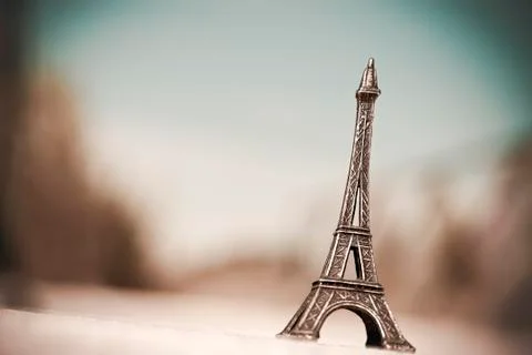 Eiffel tower miniature Stock Photos