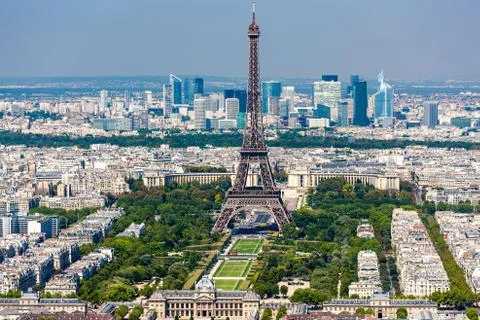 Eiffel Tower from Monparnasse Tower Stock Photos