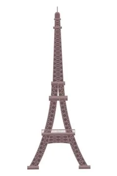 Eiffel tower monument Stock Illustration