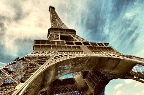 The Eiffel tower is one of the most recognizable landmarks in the world Stock Photos