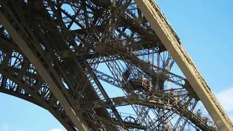 Eiffel Tower in Paris 4K Slow motion Stock Footage 88094284