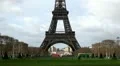 Eiffel Tower in Paris, Champ de Mars, France, Europe, People walking HD Footage