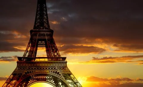 Eiffel tower, Paris Eiffel tower at sundown, Paris, France Copyright: xZoo... Stock-Fotos