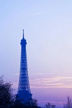 Eiffel tower in Paris eiffel tower in Paris on blue sunset Copyright: xZoo... Stock-Fotos