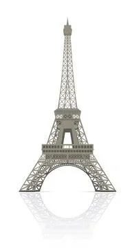 Eiffel tower in Paris Eiffel tower in Paris vector illustration, it is eas... Stock Photos