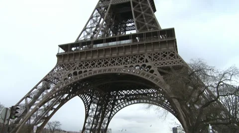 Eiffel Tower in Paris Stock Footage 10838883