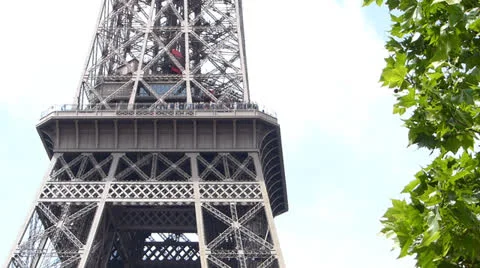 The Eiffel Tower in Paris Stock Footage 25219610