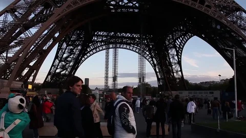 Eiffel Tower in Paris Stock Footage 71321625