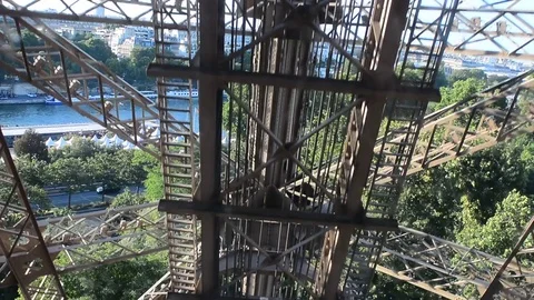 Eiffel Tower Paris Stock Footage