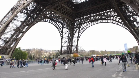 The Eiffel Tower in Paris Stock Footage 94995781