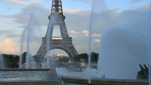 Eiffel Tower in Paris Stock Footage 121151060