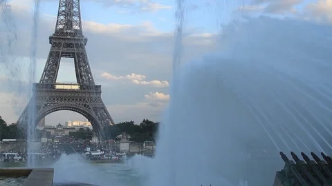 Eiffel Tower in Paris Stock Footage 121151073