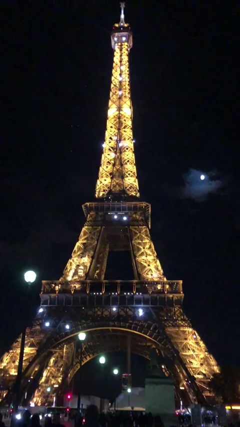 The Eiffel Tower in Paris Stock Footage 158174946