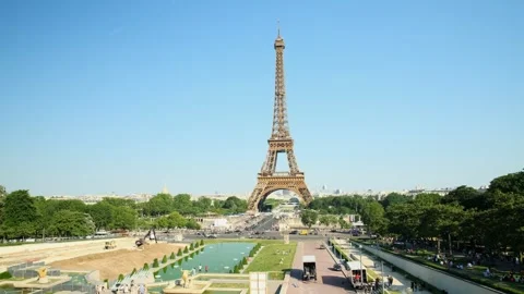 Eiffel Tower Paris Stock Footage 244982227