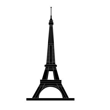 Eiffel tower in Paris icon Illustrazione stock