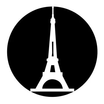 Eiffel tower in Paris icon イラスト素材