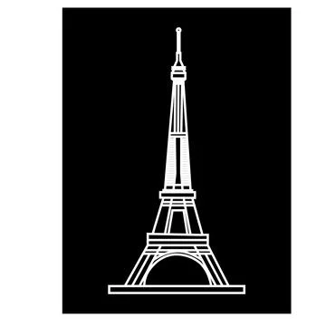 Eiffel tower in Paris icon Stock-Illustration