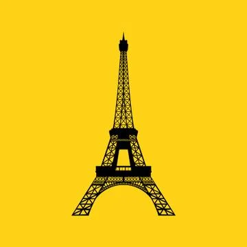 Eiffel tower in paris Illustrazione stock