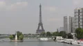 Eiffel Tower Paris Landmark Office Towers Isle of the Swans Liberty Statue HD Footage