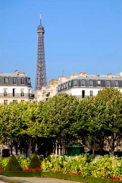 Eiffel tower in Paris Stock Photos
