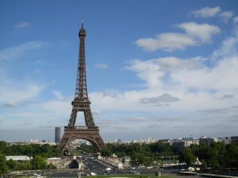 The eiffel tower in paris Stock Photos