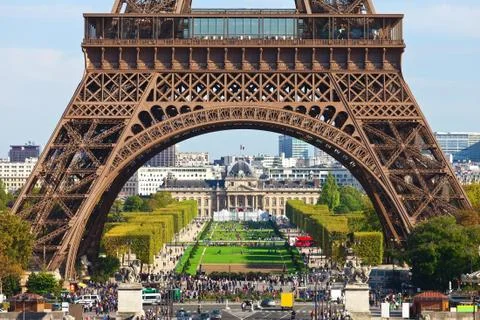 Eiffel Tower in Paris Stockfoto's