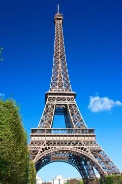 Eiffel Tower in Paris Stockfoto's