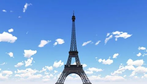 Eiffel tower in paris Stock Photos