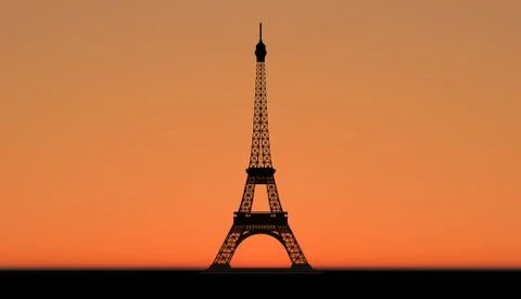 Eiffel tower in paris Foto stock