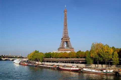 Eiffel tower in Paris Stock Photos