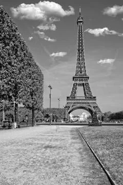The Eiffel Tower in Paris Stock Photos