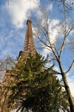 The Eiffel Tower in Paris Stock Photos