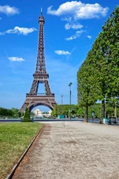 The Eiffel Tower in Paris Stock Photos