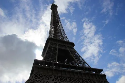 Eiffel Tower in Paris Stockfoto's