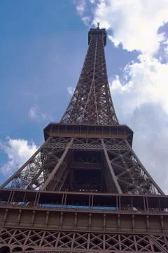 The eiffel tower in paris. Stock Photos