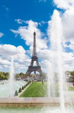Eiffel tower in paris Stock Photos