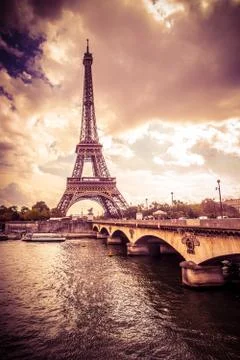 Eiffel Tower in Paris Stock Photos