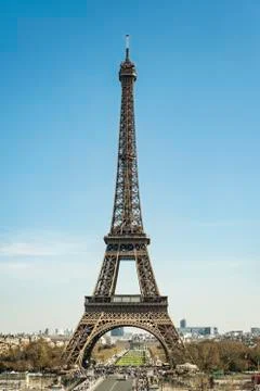 Eiffel Tower in Paris Stockfoto's