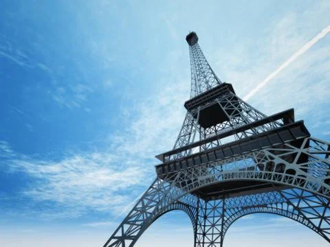 Eiffel tower in Paris Stock Photos