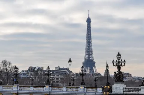 The Eiffel Tower in Paris Foto stock