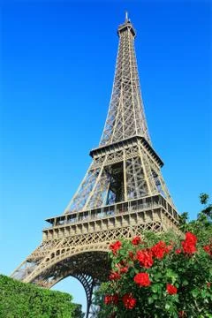 Eiffel tower in Paris Stock Photos