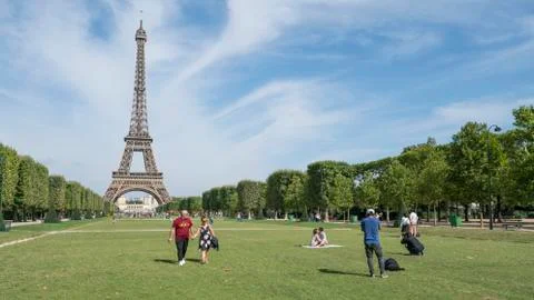   The Eiffel tower in Paris Stock Photos